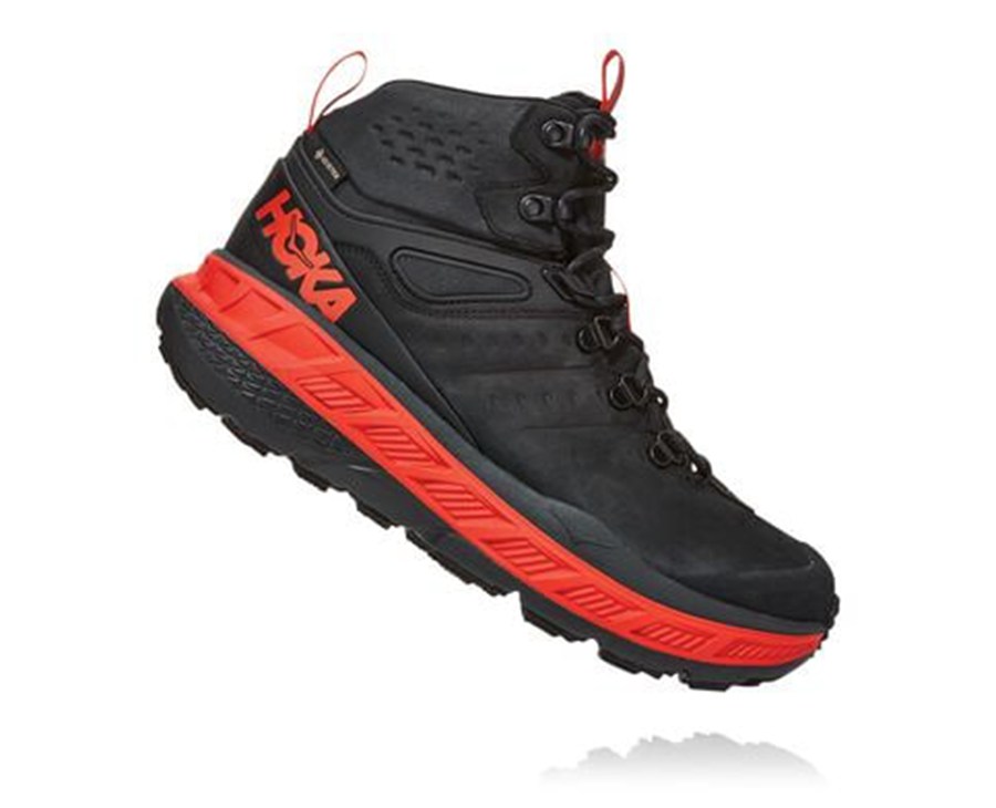 Botas De Montaña Hoka One One Hombre Negros - Stinson Mid Gore-Tex - VKTP34978